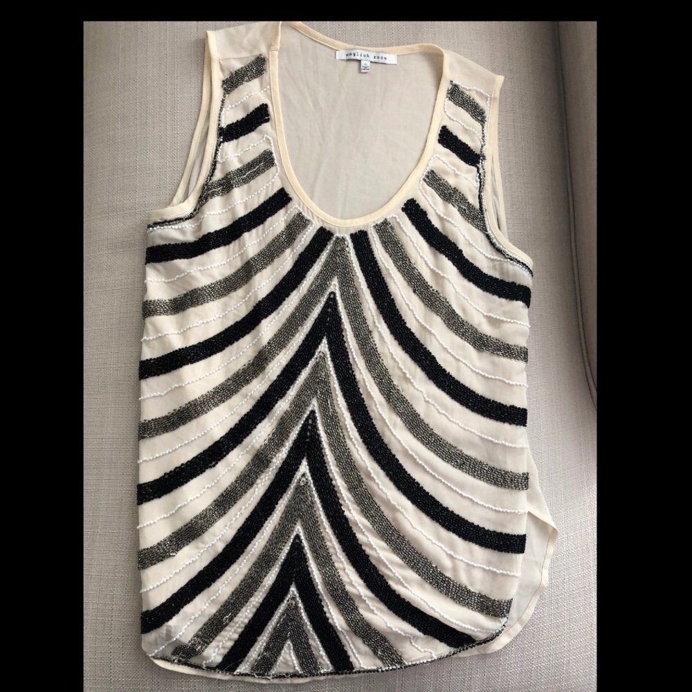 Heavy Beaded Tank Top